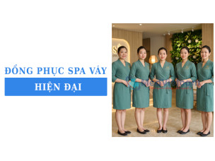 Xu hướng đồng phục spa váy hiện đại được nhiều spa lựa chọn
