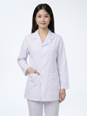 Áo blouse nữ dáng ngắn thiết kế dài tay màu trắng