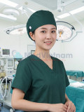 Mũ bác sĩ phẫu thuật, mũ trùm đầu y tế, Màu xanh cổ vịt