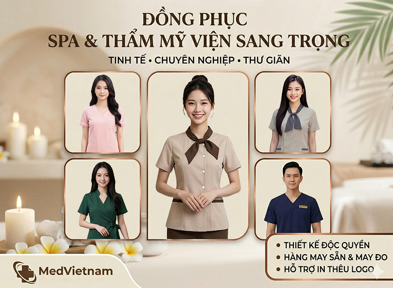 Đồng phục thẩm mỹ viện, spa chuyên nghiệp.