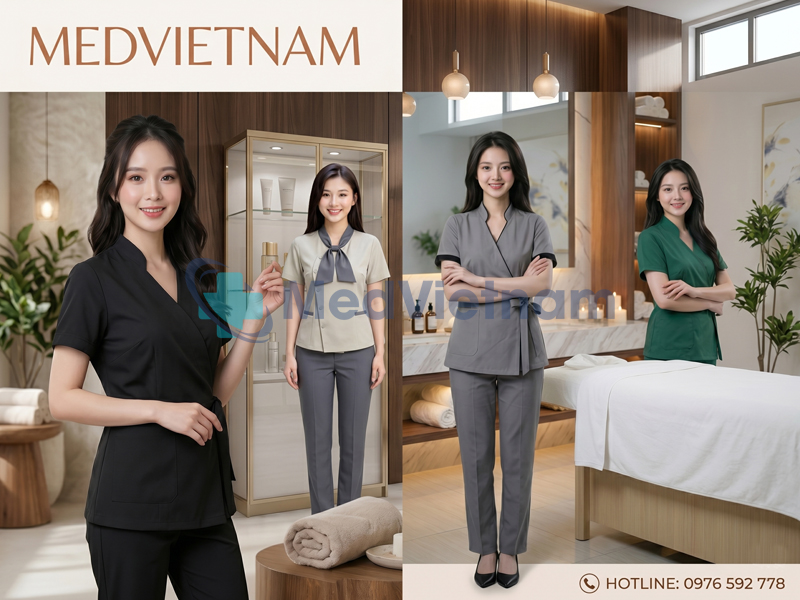 MEDVIETNAM cung cấp đồng phục quản lý spa chuyên nghiệp, giá tốt.