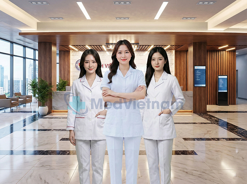 Áo Blouse chuyên nghiệp cho nhân viên y tế nữ.