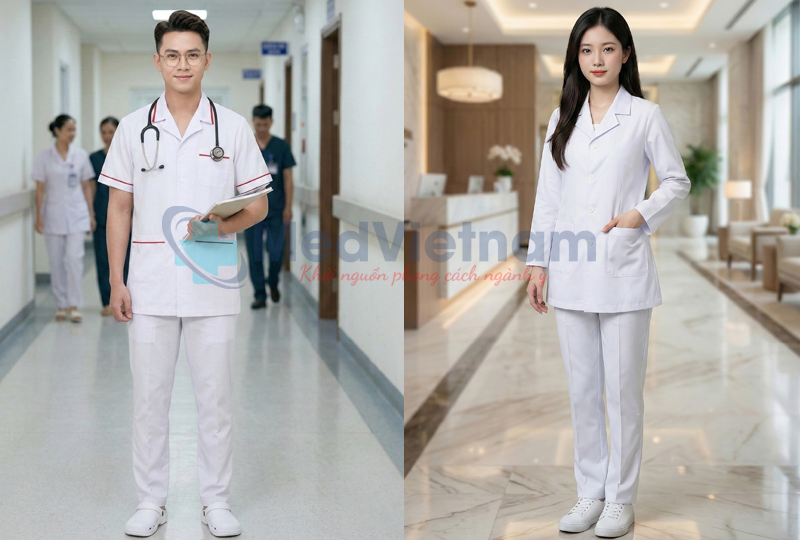 Áo blouse cổ bẻ kết hợp quần ống rộng.