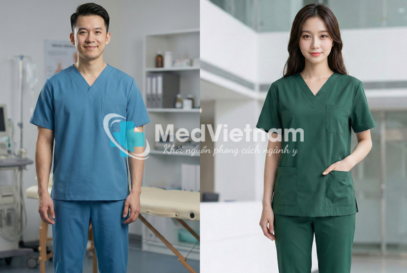 Bộ quần áo Scrubs.