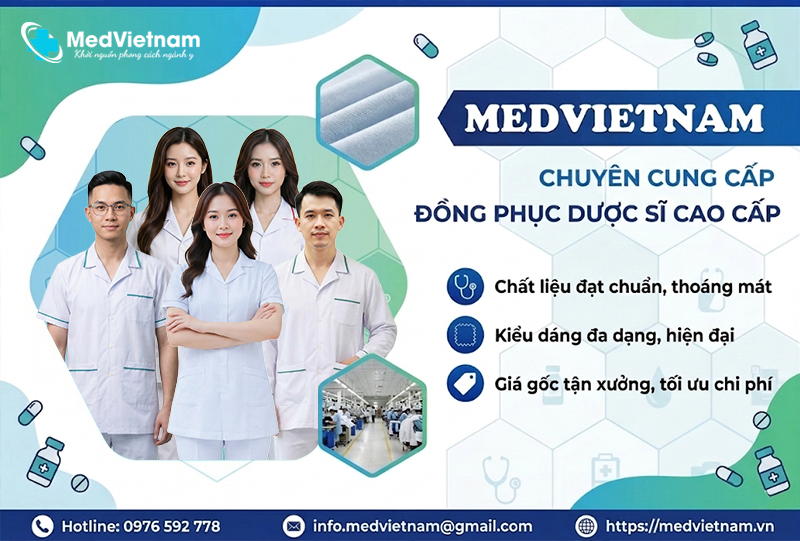 MEDVIETNAM cung cấp đồng phục dược sĩ đạt chuẩn uy tín.