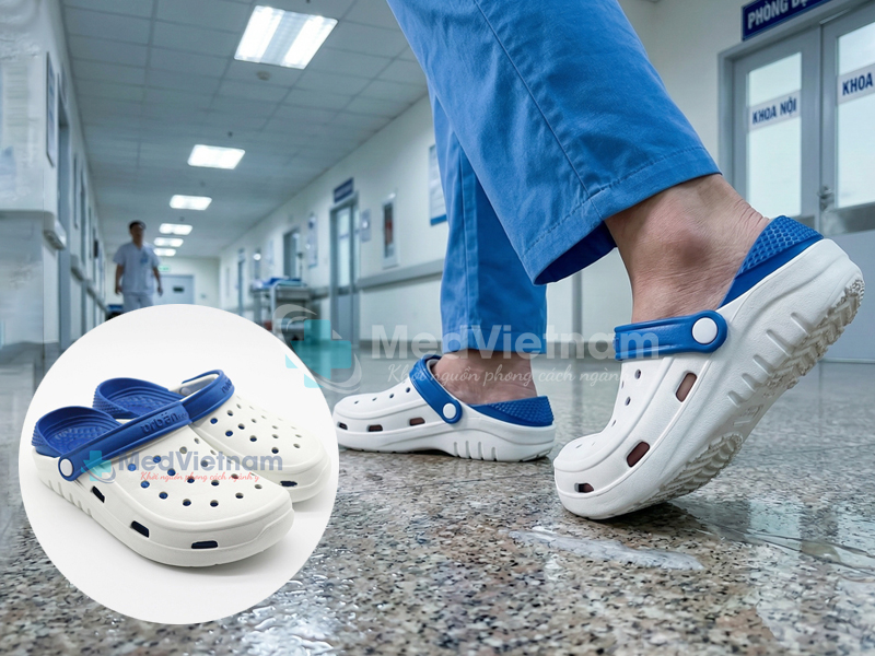 Dép y tế chống trượt đạt chuẩn - Trang bị cần thiết trong ngành y.