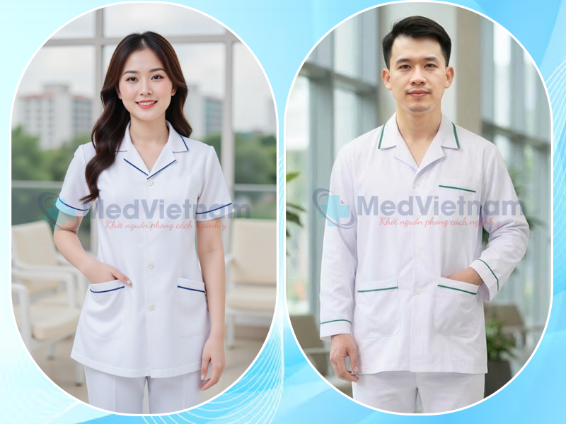 Đồng phục áo blouse cho dược sĩ.