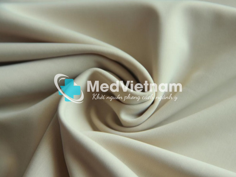 Vải may đồng phục spa: Vải spandex.