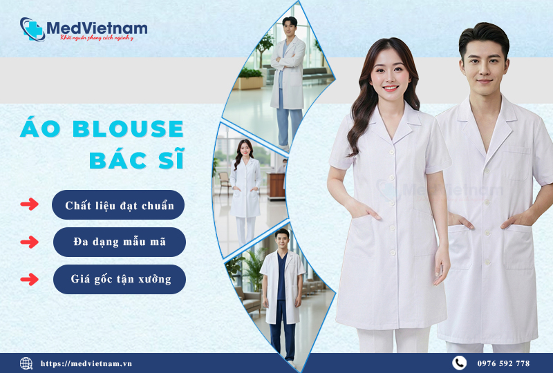 MEDVIETNAM cung cấp áo Blouse bác sĩ uy tín, chất lượng.