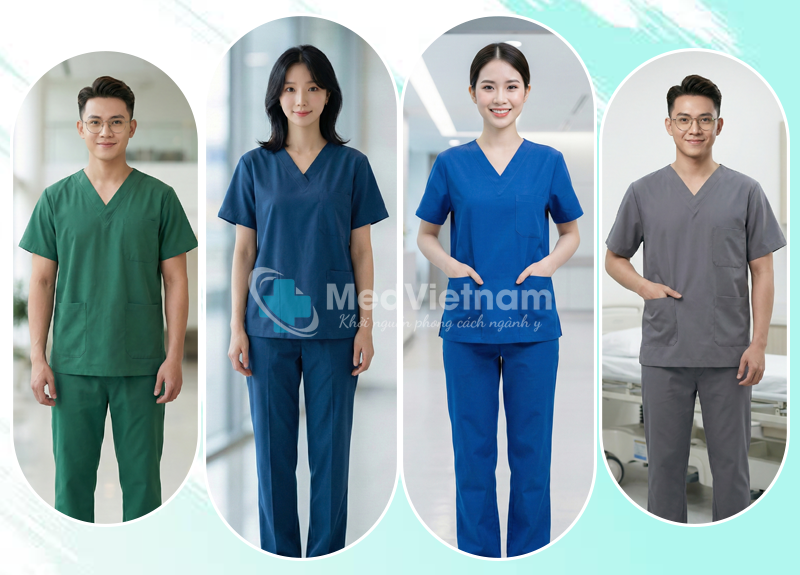 Bộ Scrubs nha khoa.