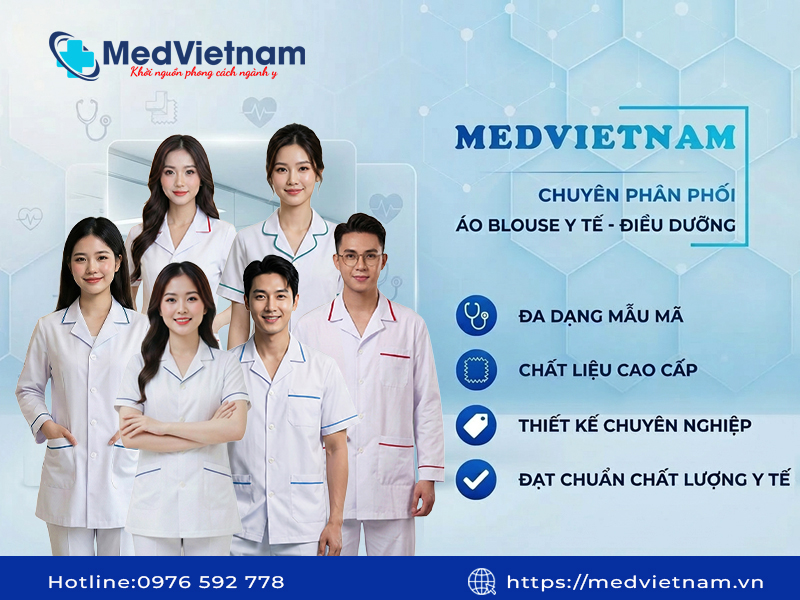 MEDVIETNAM cung cấp áo Blouse y tá, điều dưỡng uy tín, giá tốt.