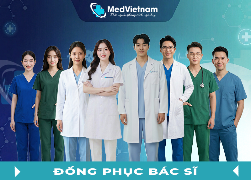 Đồng phục bác sĩ đạt chuẩn quy định ngành.