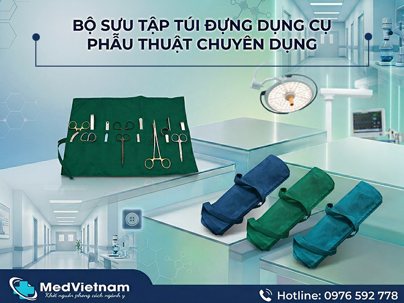 Túi đựng dụng cụ phẫu thuật chuyên dụng.