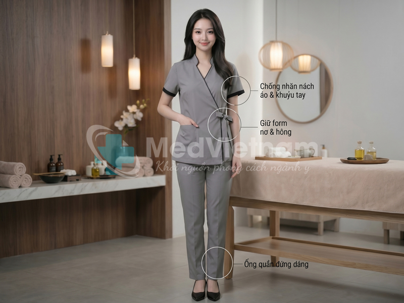 Chọn vải may trang phục có khả năng chống nhăn và giữ form vượt trội.