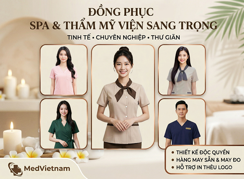 Đồng phục thẩm mỹ viện, spa chuyên nghiệp.