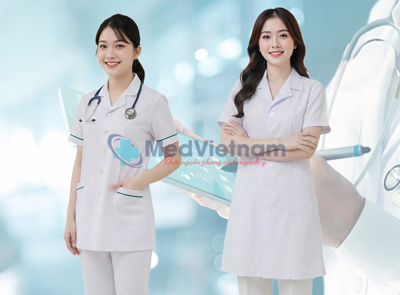 Áo blouse bác sĩ, y tá - điều dưỡng.